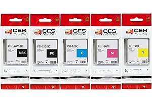 Canon PFI-120 Ink Set for TM-300, TM-305, TM-200, and TM-205