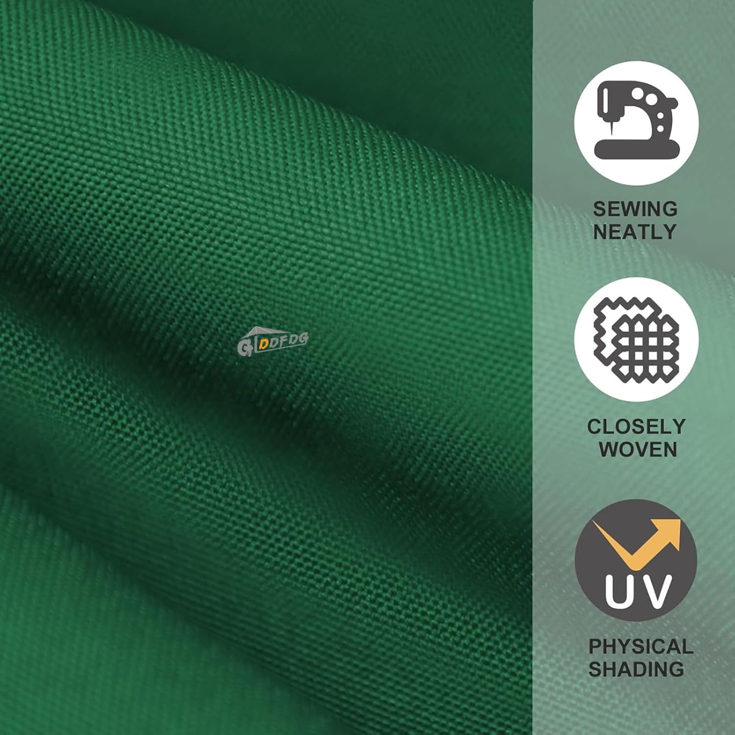 10ft Patio Umbrella Replacement Canopy 8 Ribs, Waterproof & Fade Resistant Market Umbrella Cover, Thickened Polyester Fabric for Backyard, Garden and Pool (Canopy Only) (Green)