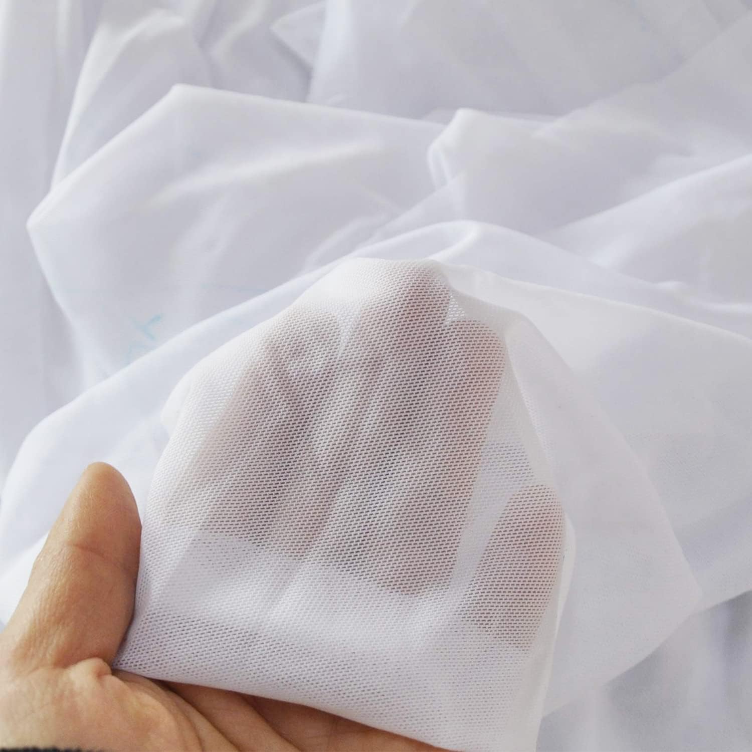 MIZOK Men's Mesh See Through Shorts Breathable Sheer Lounge Underwear Compression Short Tights with Drawstring - Image 3