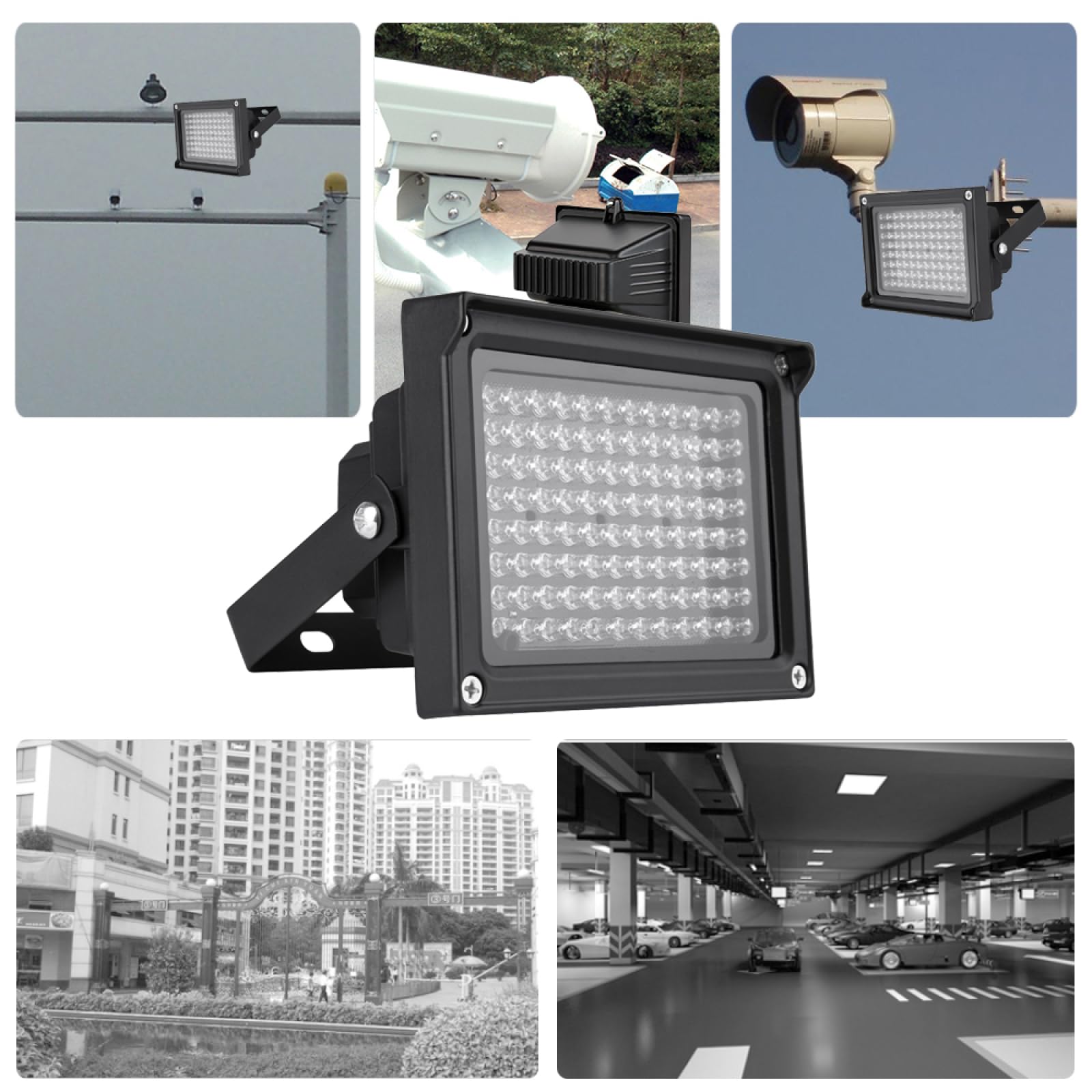 96 LED IR Illuminator Array Lampade Infrarosse Visione Notturna Esterna Impermeabile per Telecamera di