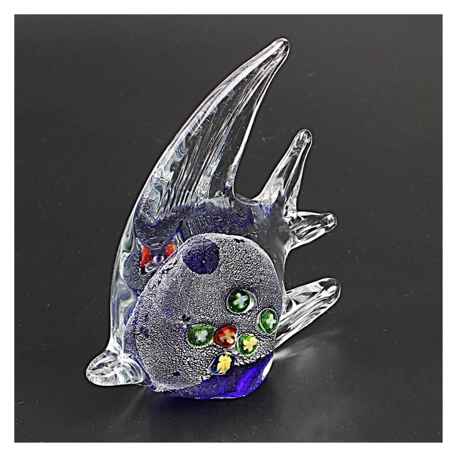 Amazon.co.jp: 天使の魚アートガラス吹き手作り海の動物の置物彫刻家の