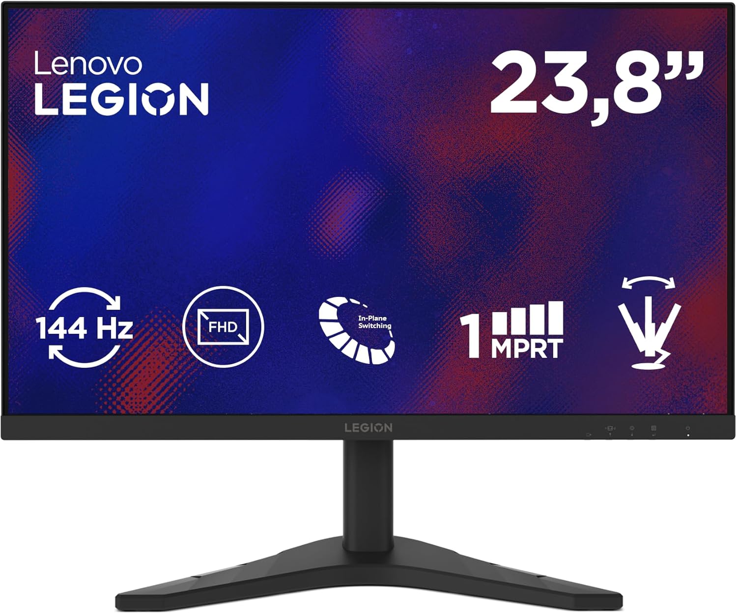 Monitor Lenovo Legion R24s FHD de 23,8″ por 74,99€ ¡¡42% de descuento!!