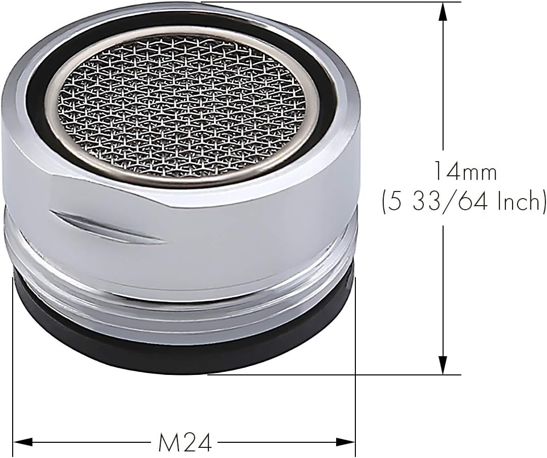 KES Faucet Tap Aerator Replacement Male Brass Nozzle Spout Aerator 24mm