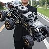 Auto RC Jiakora de Tamaño Grande, Camión Rock Crawler RC con 2 Baterías Recargables, Monster Truck de Control Remoto de 6 Ruedas, Cuerpo Metálico Resistente y Faros LED, Juguetes para Niños de 4-7, 8-12 y Adultos 1