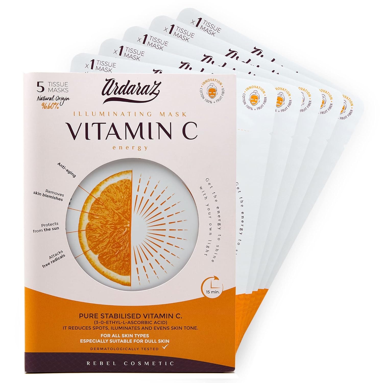 Ardaraz Vitamin C Serum Gesicht und AHAs. Konzentriertes Anti