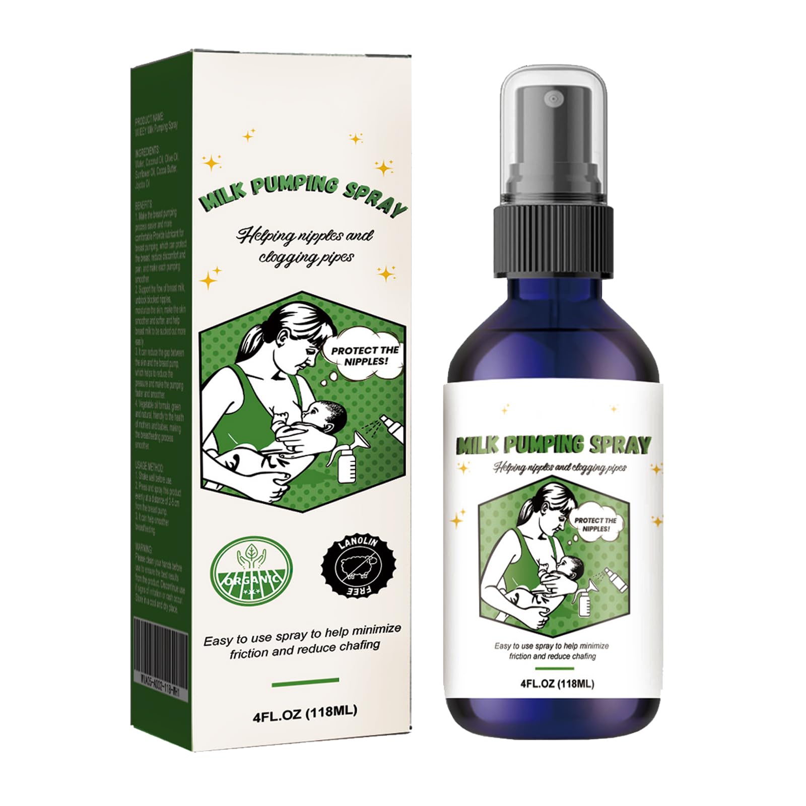 Spray Brustpflege,Brustspray Feuchtigkeitsspendende,Reparierendes Pumpspray für die Brust,Hilft Wunden Brustwarzen & Verstopften Kanälen,Nicht Fettendes Brustspray zur Befeuchtung der Haut