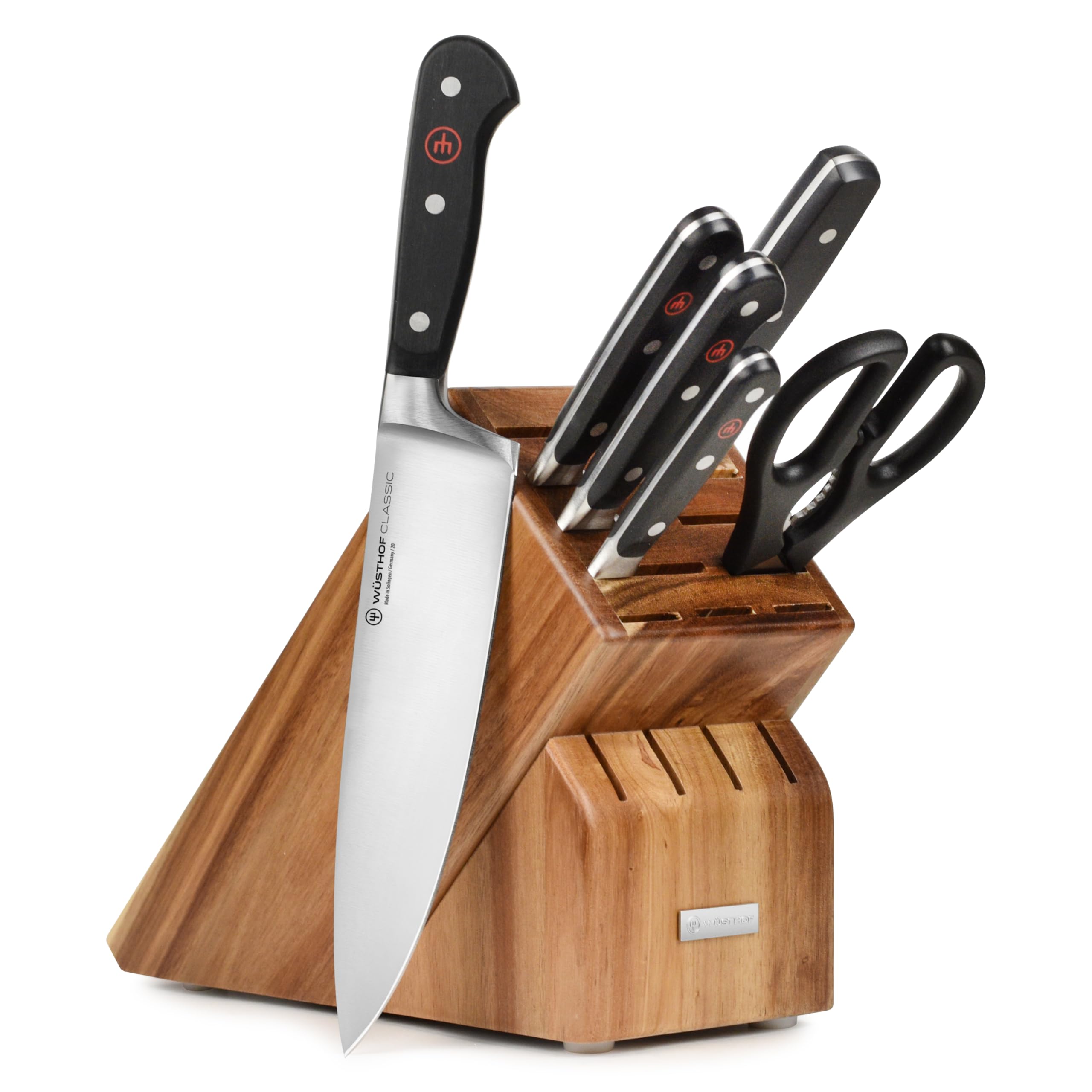 Wusthof Classic 7 Piece Knife Set with Acacia Block