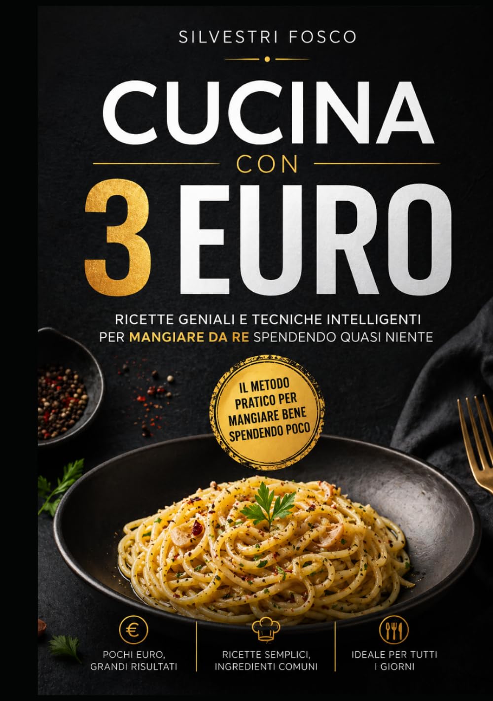 Cucina con 3 Euro: Ricette geniali e tecniche intelligenti per mangiare da re spendendo quasi niente