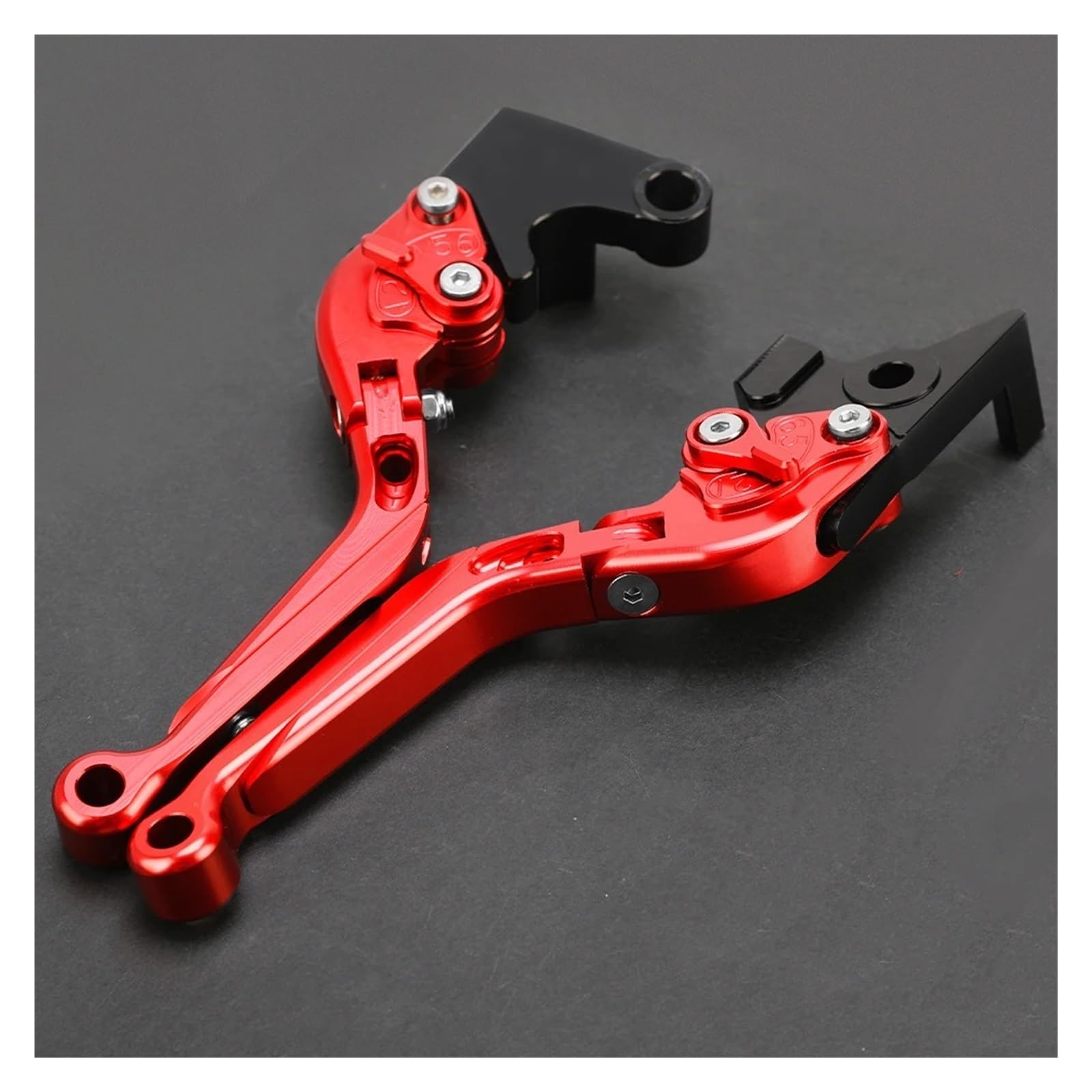 JWQEBNS Motorcycle Brake Clutch Levers for Ducati Streetfighter 848 S4RS Panigale V4 1200/S/GT Motorcycle Brake Clutch Levers Extendable Handles(Q Style)