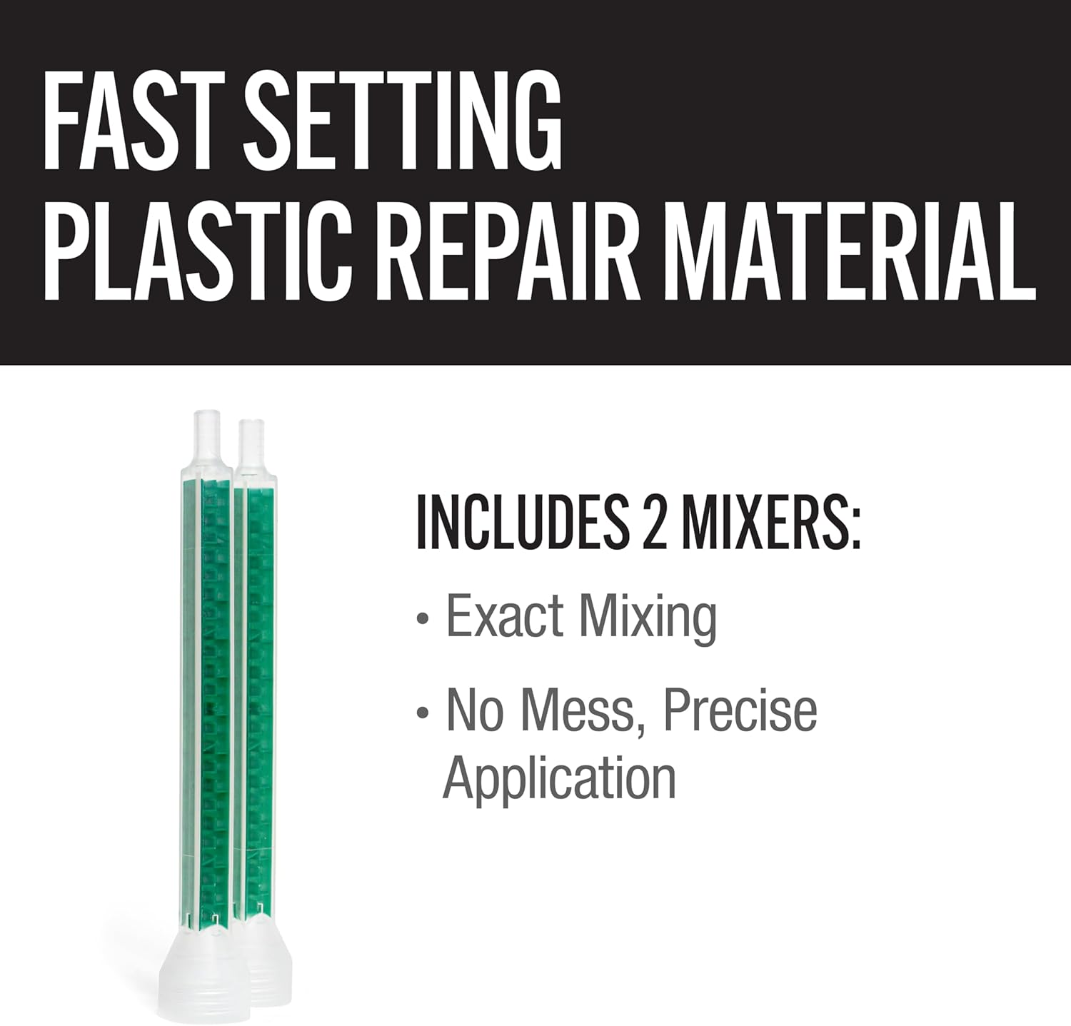 J-B Weld Fast Setting Plastic Repair - 200ml - 2 Mixers Included
