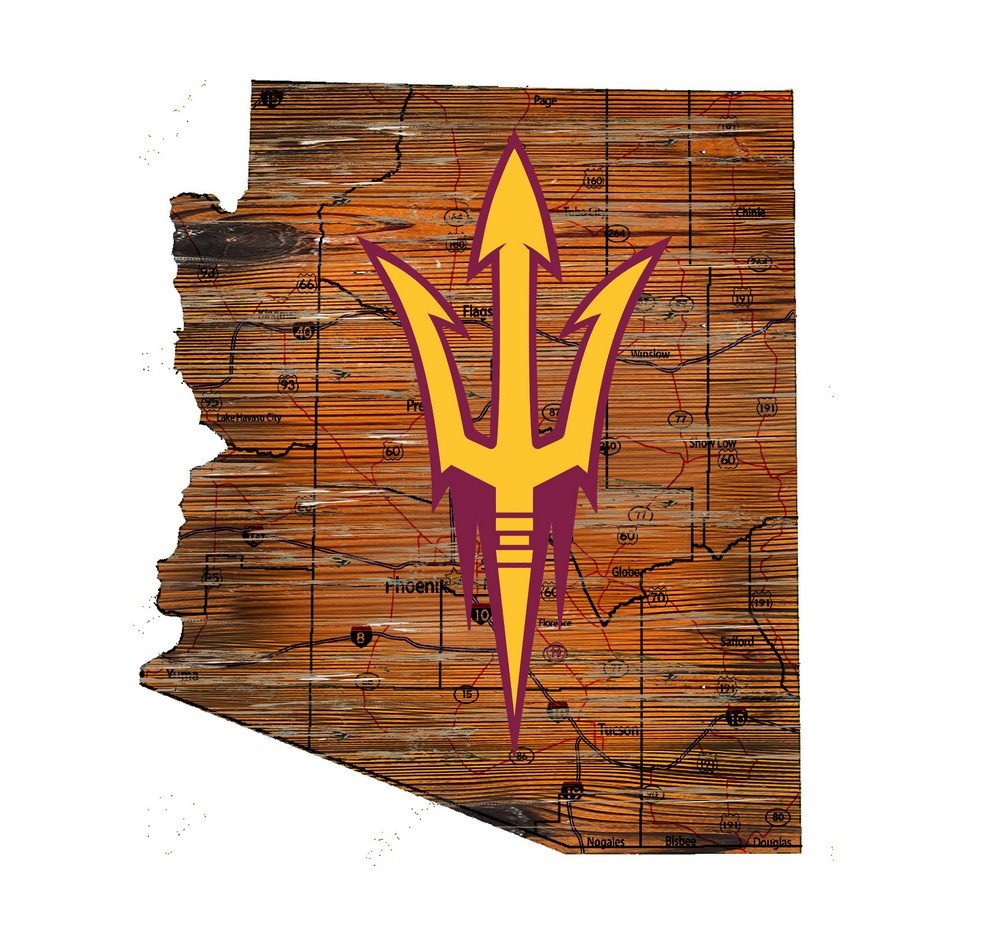 Fan CreationsArizona Cutout Sign (State), Multi