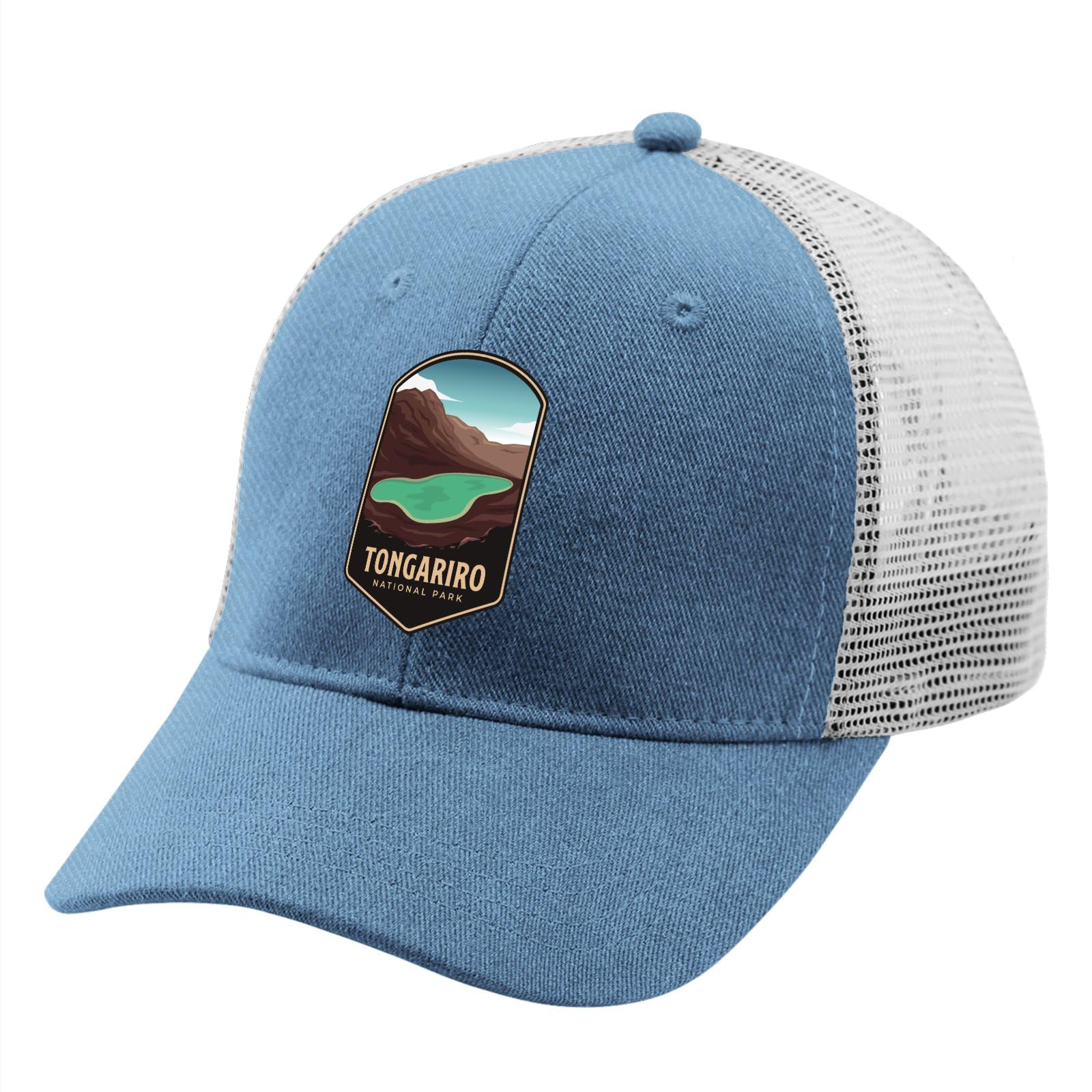 Tongariro National Park Golf Hat Cycling Cap for Men SkyBlue