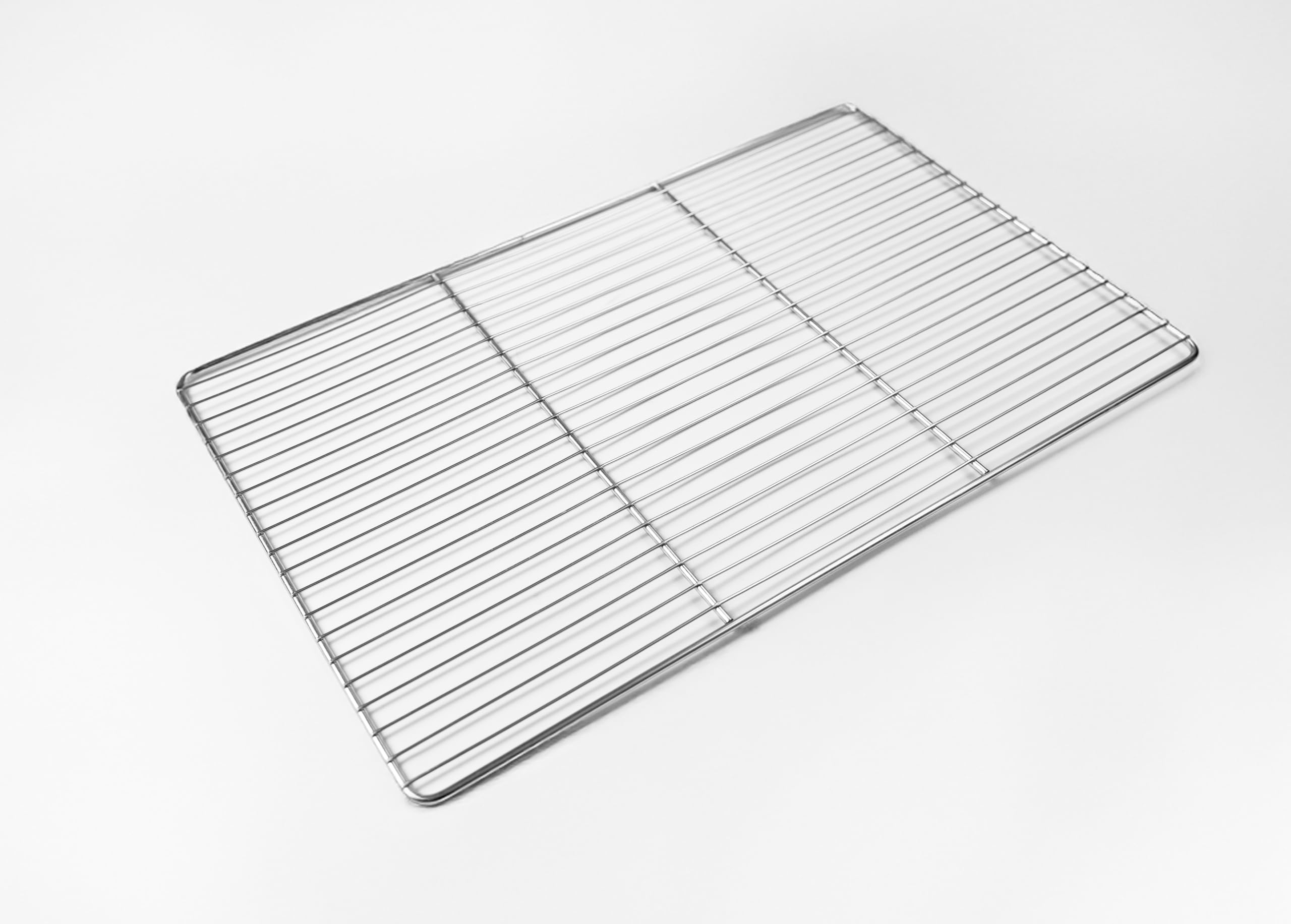 Lot de 3 grilles de four en acier inoxydable pour aliments, dimensions 53 x 32,5 cm