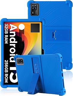 Silicone Case for DOOGEE Tab E3 + 12 inch Tablet - Premium Case with Precise Openings, Anti-shock, Anti-Scratch, Multi-Angle Setting and Comfortable Hand Feel, Blue