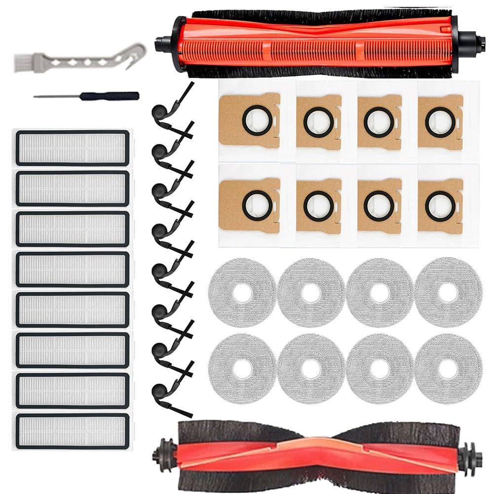 Kit de 5 piezas de repuesto para aspiradora Pro OV21GL, incluye cepillo principal, cepillos laterales, trapeadores, bolsas de polvo y filtros