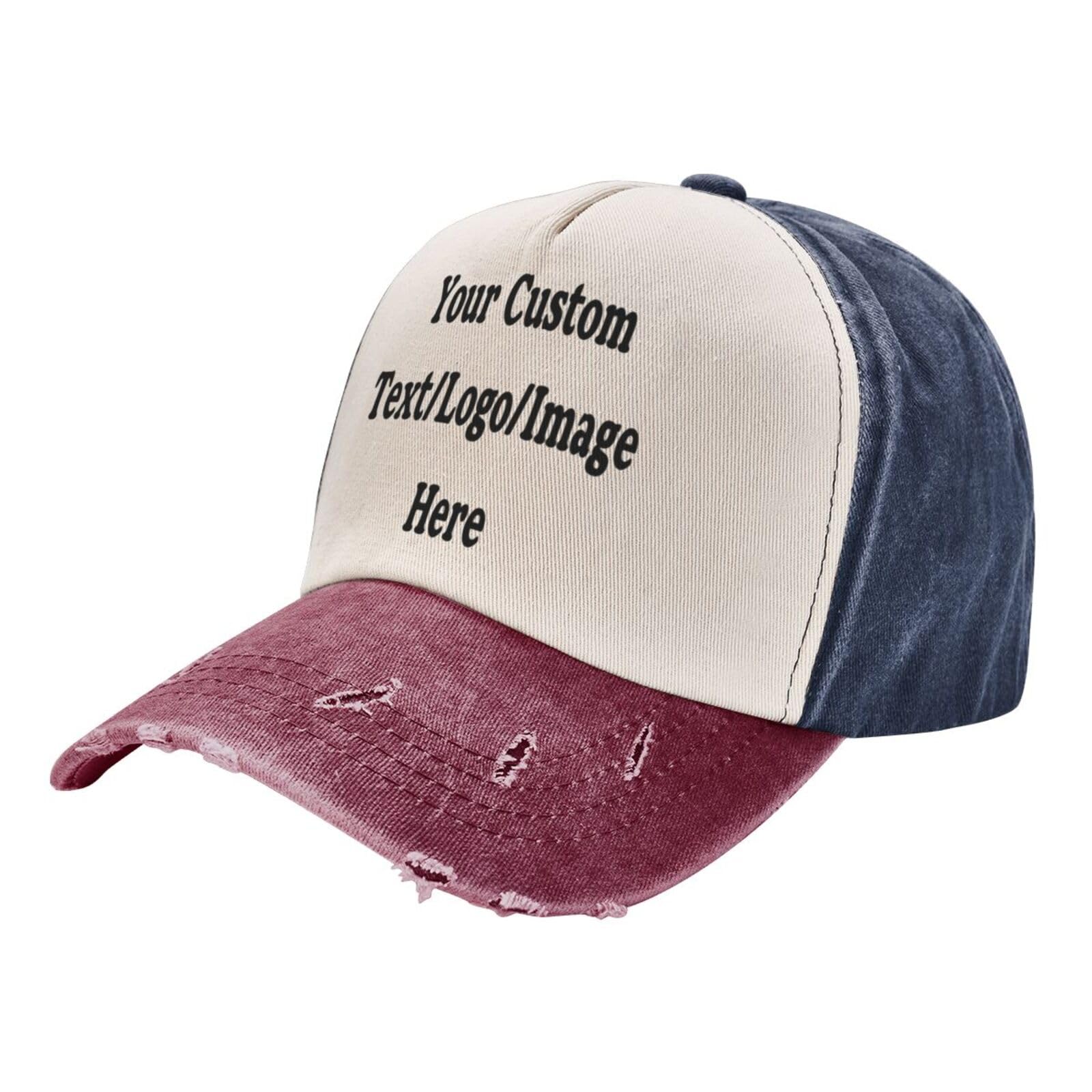 Custom Hat with Your Image/Logo/Text Custom Hats Custom Cowboy Cap for Men & Women