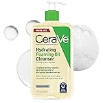 CeraVe Hydrating Foaming Oil Cleanser, Moisturizing Oil Cleanser for Face & Body, Squalane Oil + Hyaluronic Acid + Ceramides, For Dry to Very Dry Skin, Fragrance Free & Residue Free, 19 FL Oz