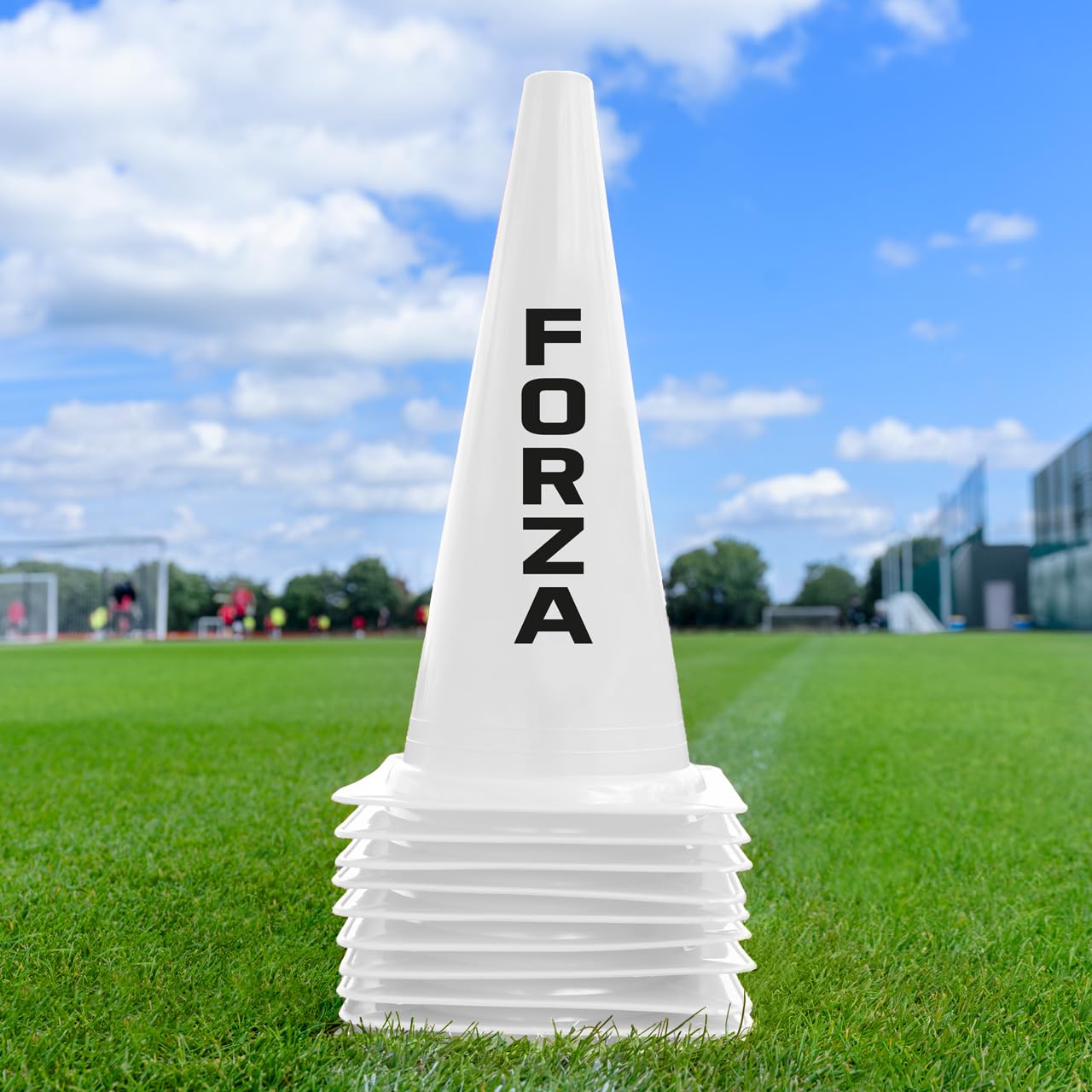 FORZALarge Training Cones - Pack of 10 with 3 Size Options for Optimal Training Sessions