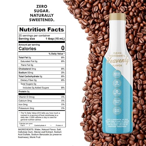 Miniatura 2 de Miss Mary's Sinless Syrups Winter Collection - Sin azúcar, sin edulcorantes artificiales, postre de café, té, cacao, apto para dieta cetogénica,