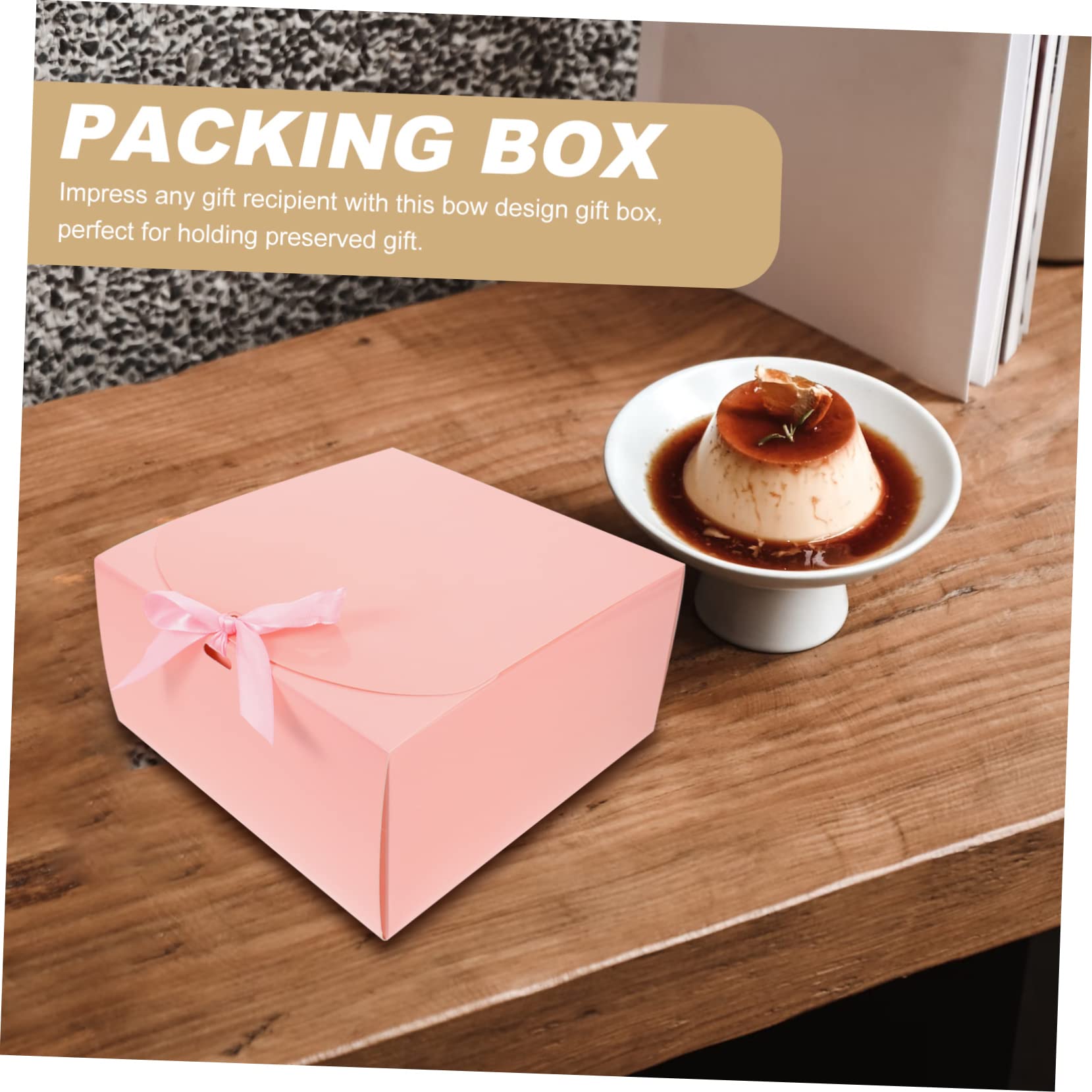 iplusmile 10pezzi Scatole Per Dessert Con Fiocco Elegante Confezione Da Scatole Per Cupcake e Torte Per Matrimoni e Occasioni Speciali