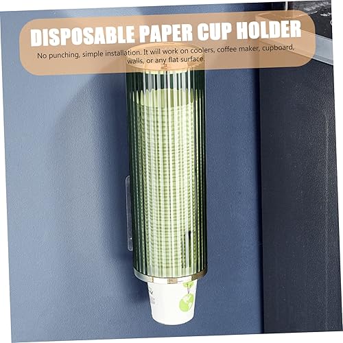 Miniatura 7 de Dispensador de vasos de papel, dispensador de agua, soporte para tazas de papel desechable, organizador de tazas de baño, dispensador de tazas de