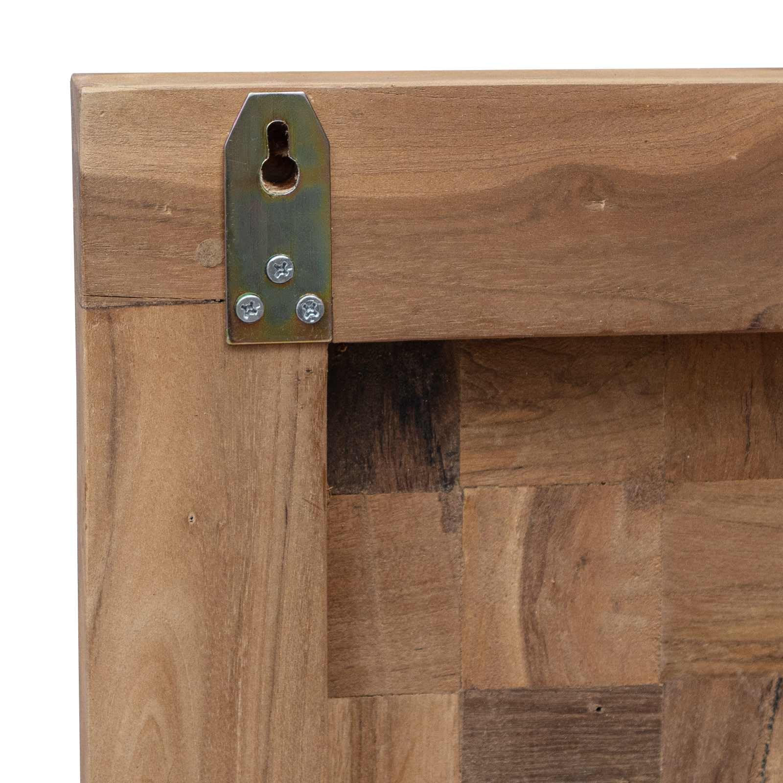vidaXL Cabecero de Cama Natural Madera de Teca Maciza