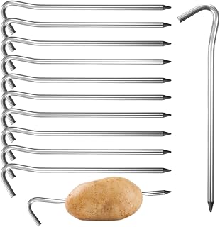 TIESOME 10 Pcs Aluminum Potato Baking Nails, Potato Baking Rods for Kitchen Faster and Even Cooking Kitchen and Outdoor Grilling