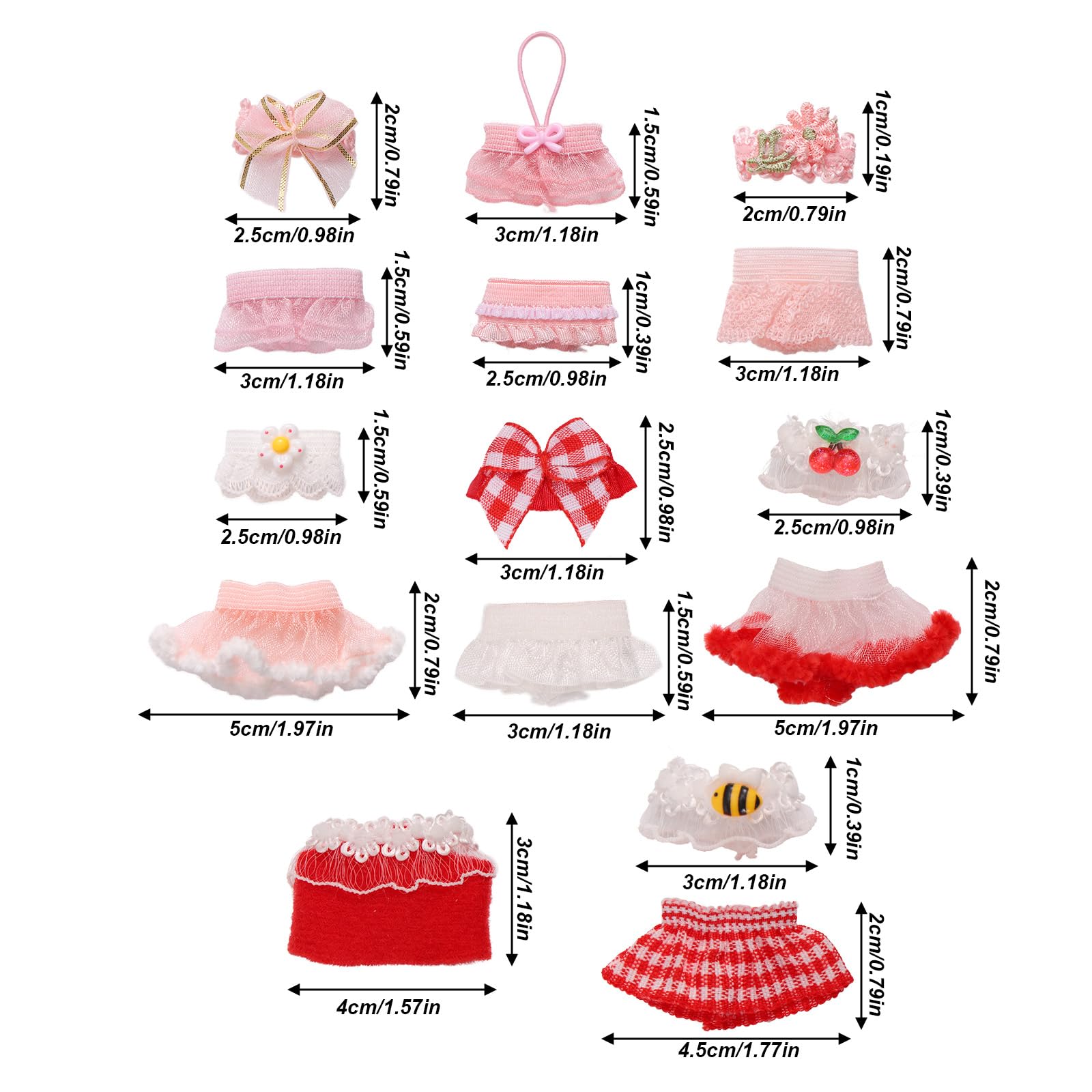 penitue 8 Sets 3in/7.62cm Doll Outfits - Image 2