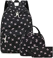 Vista 61 de Bluboon Juego de mochila para adolescentes, mochila escolar para niñas, lonchera y lápices, bolsas para estudiantes, 3 en 1, rosa-3 juegos, Escuela