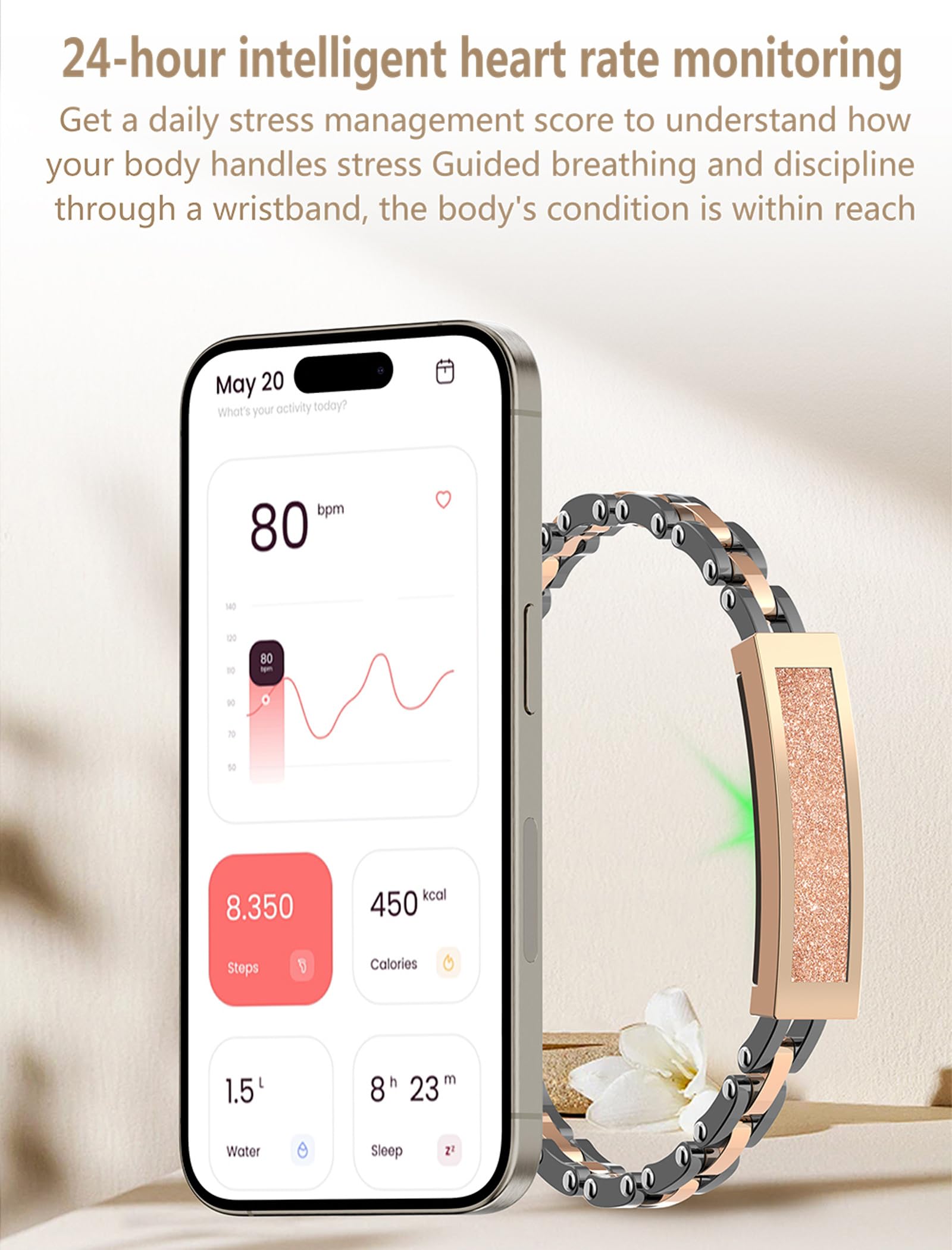 Amazon.com: Smart Bracelet for Women Ladies Smart Band  display picture 2
