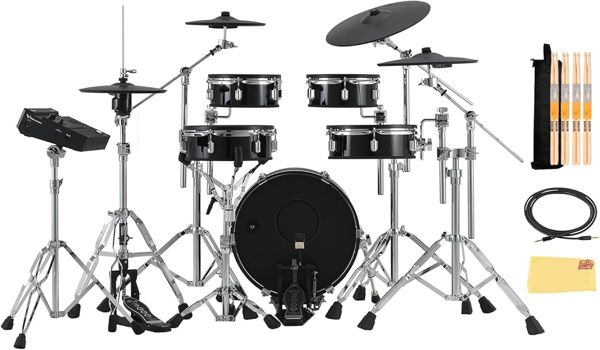 VAD316 V-Drums Acoustic Design Kit de batería electrónica con cable de audio, baquetas, bolsa para baquetas y paño de pulido Austin Bazaar