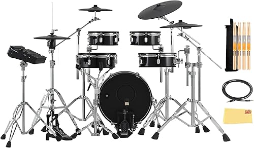 Roland VAD316 V-Drums - Kit de batería electrónica de diseño acústico con cable de audio, baquetas, bolsa para baquetas y paño de pulido de Austin