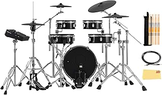 VAD316 V-Drums Acoustic Design Electronic Drum Kit Bundle with Audio Cable, Drumsticks, Drumstick Bag, and Austin Bazaar Polishing Cloth