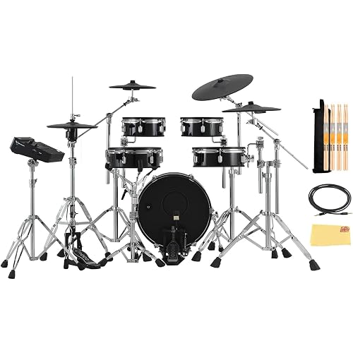 Roland VAD316 V-Drums Acoustic Design Electronic Drum Kit Bundle with Audio Cable, Drumsticks, Drumstick Bag, and Austin Bazaar Polishing Cloth