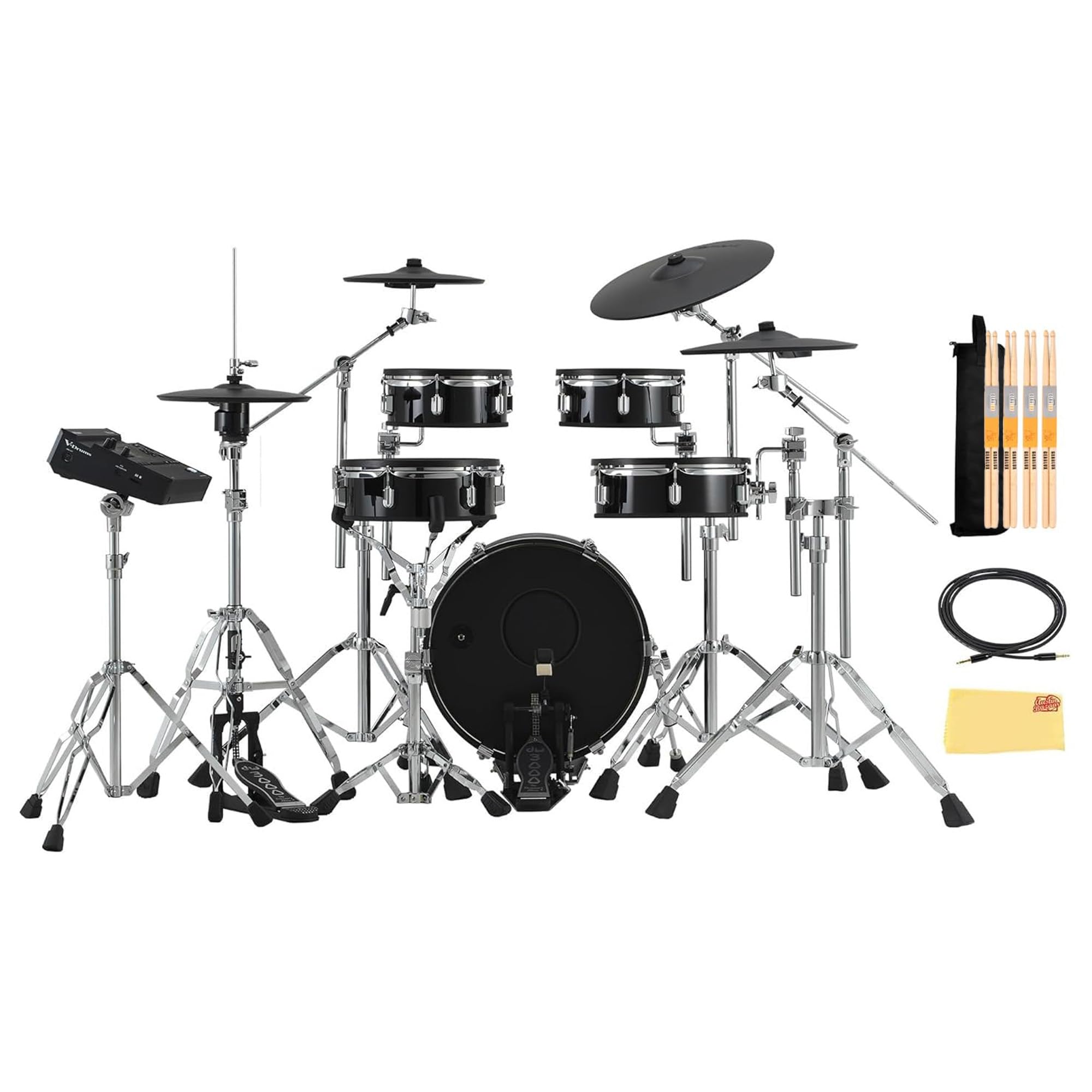 値下げ！Roland V-drums Roland VAD716 V-Drums Electronic Drum Set - Gloss Ebony CARRY BAG