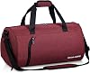 Gym Bag for Men Women with Shoe and Wet Compartment, 35L Sports Duffle Bags for Travel Swimming Fitness and Workout with Shoulder Strap, Burgundy