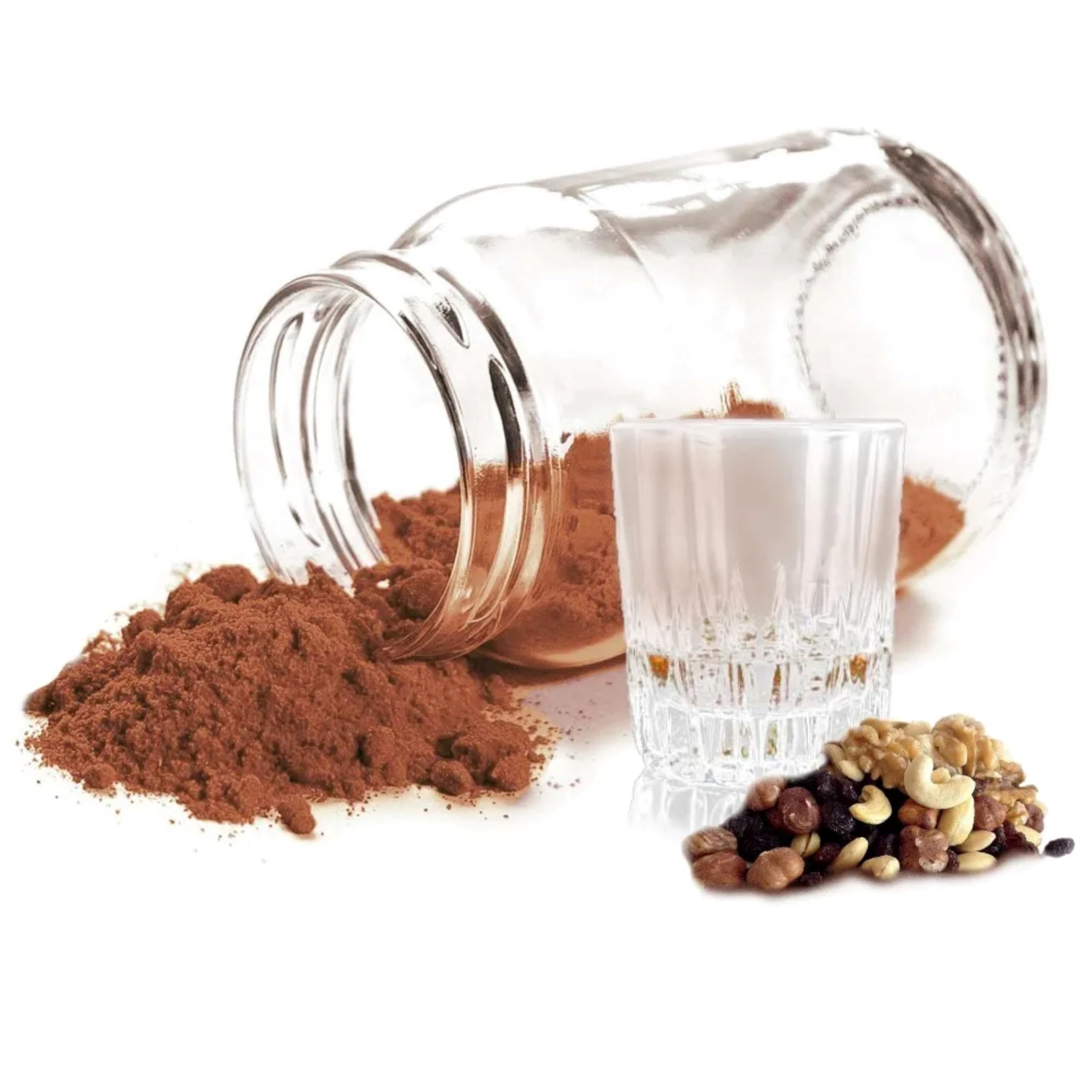 Luxofit Rum Rosinen Nuss Aroma | Geschmack | Flavour Pulver, Aromen für Lebensmittel und Getränke, Geschmacksverfeinerung, Made in Germany, GMO-Frei, Vegetarisch und Vegan (500 g)