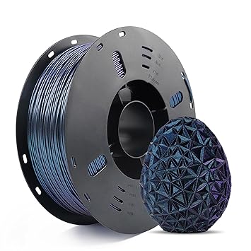 Voxelab PLA 3D Printer Filament, PLA Filament 1.75mm Dimensional Accuracy +/- 0.02 mm, 1kg Spool (2.2lbs) ,1.75 mm , Fit Most FDM Printer?Burnt Titanium