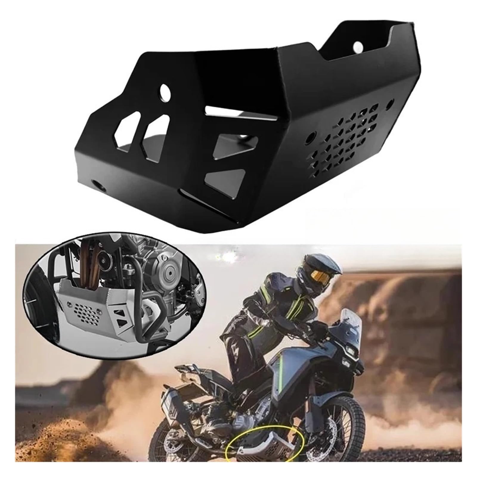 Paracoppa motore moto Motore Del Motociclo Sotto Piastra Di Protezione Telaio Della Copertura Accessori Moto Parti Per 450MT 450 MT 2023 2024