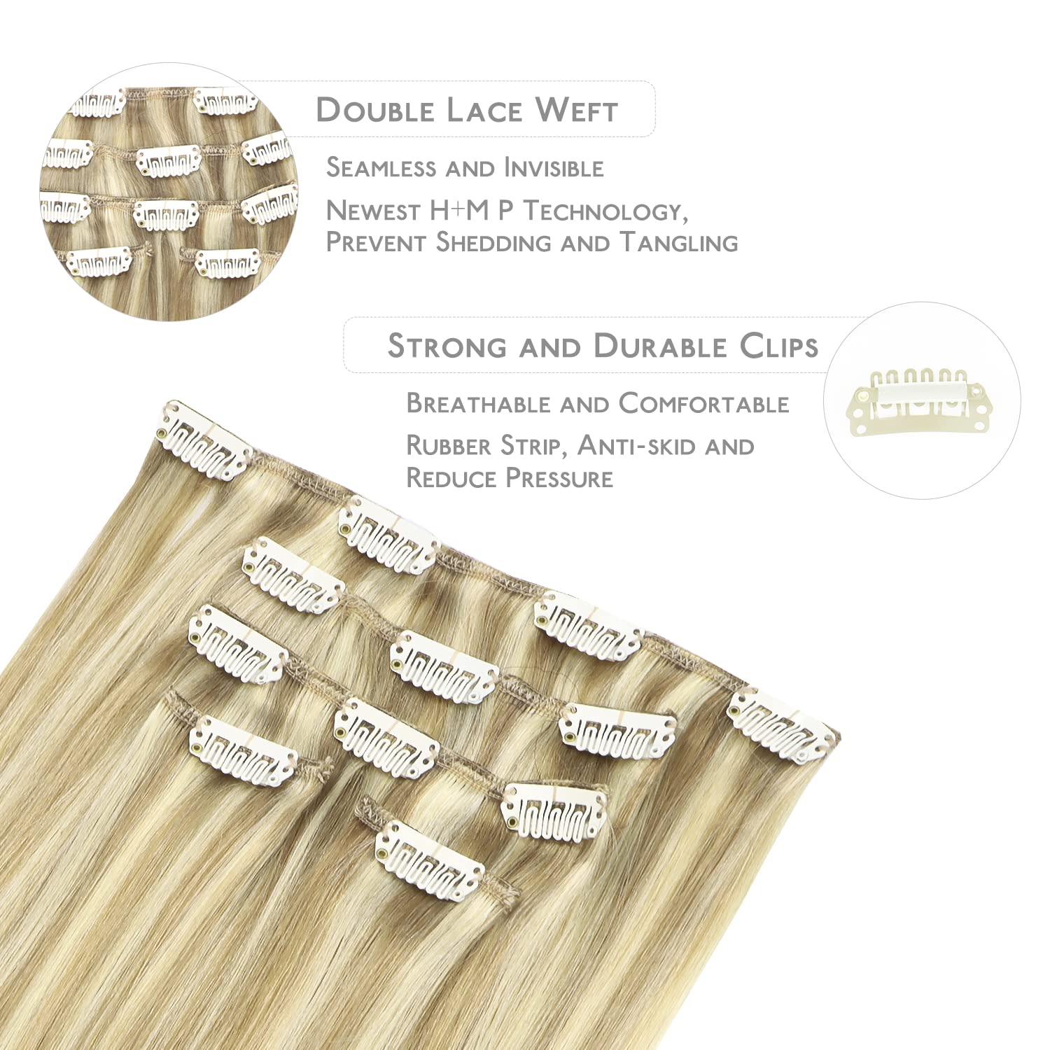 WENNALIFE Clip In Hair Extensions - Image 3