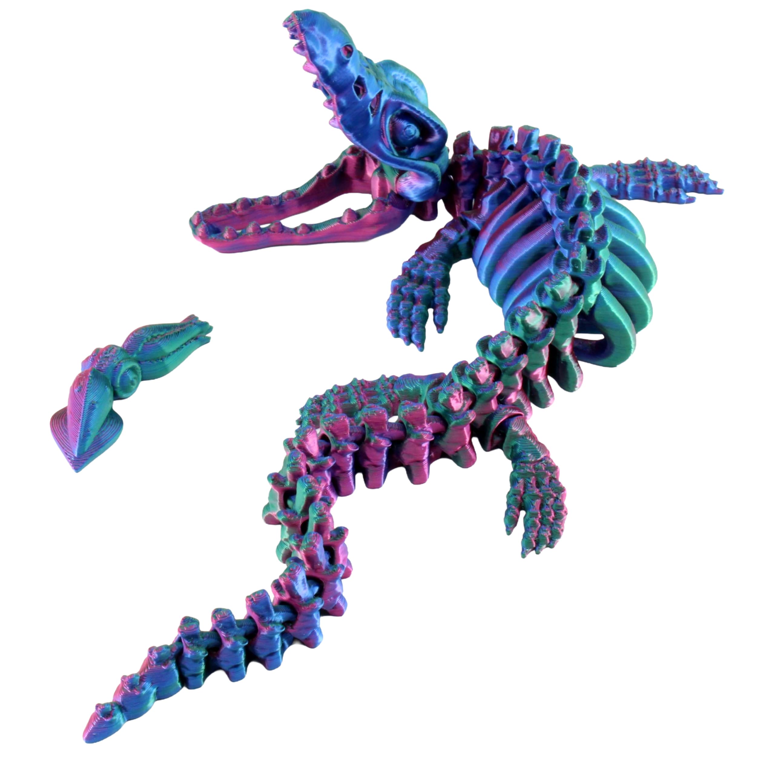 Amazon.com: PowerTRC 3D Printed Skeleton Mosasaurus – Prehistoric