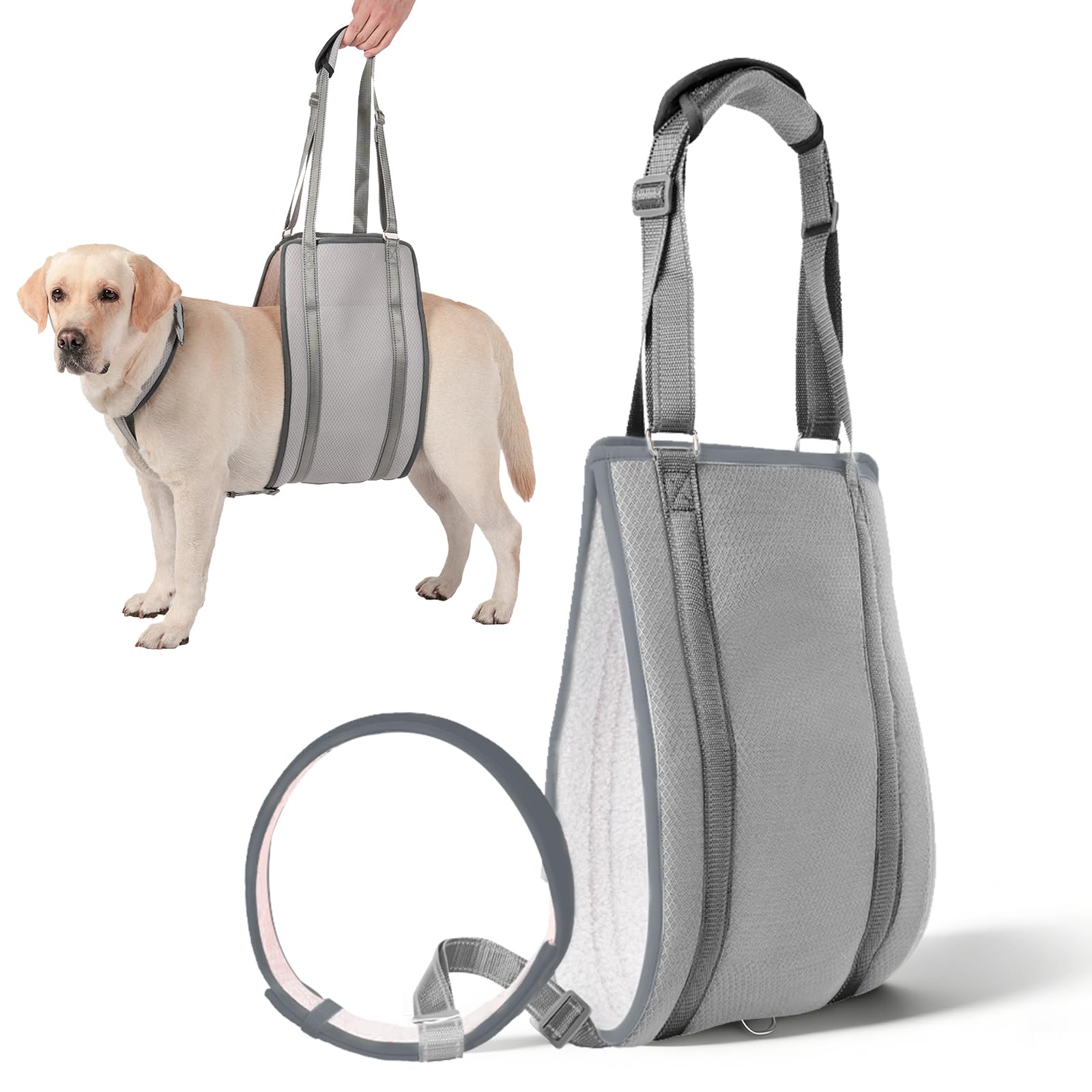 Harnais pour chien avec poignée pour relever les chiens handicapés et blessés