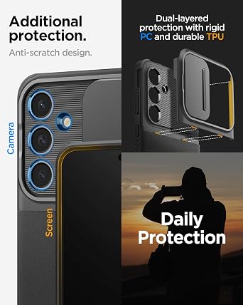Spigen Optik Armor Designed for Galaxy S24 FE Case (2024) - Black