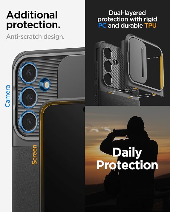 Spigen Optik Armor Designed for Galaxy S24 FE Case (2024) - Black