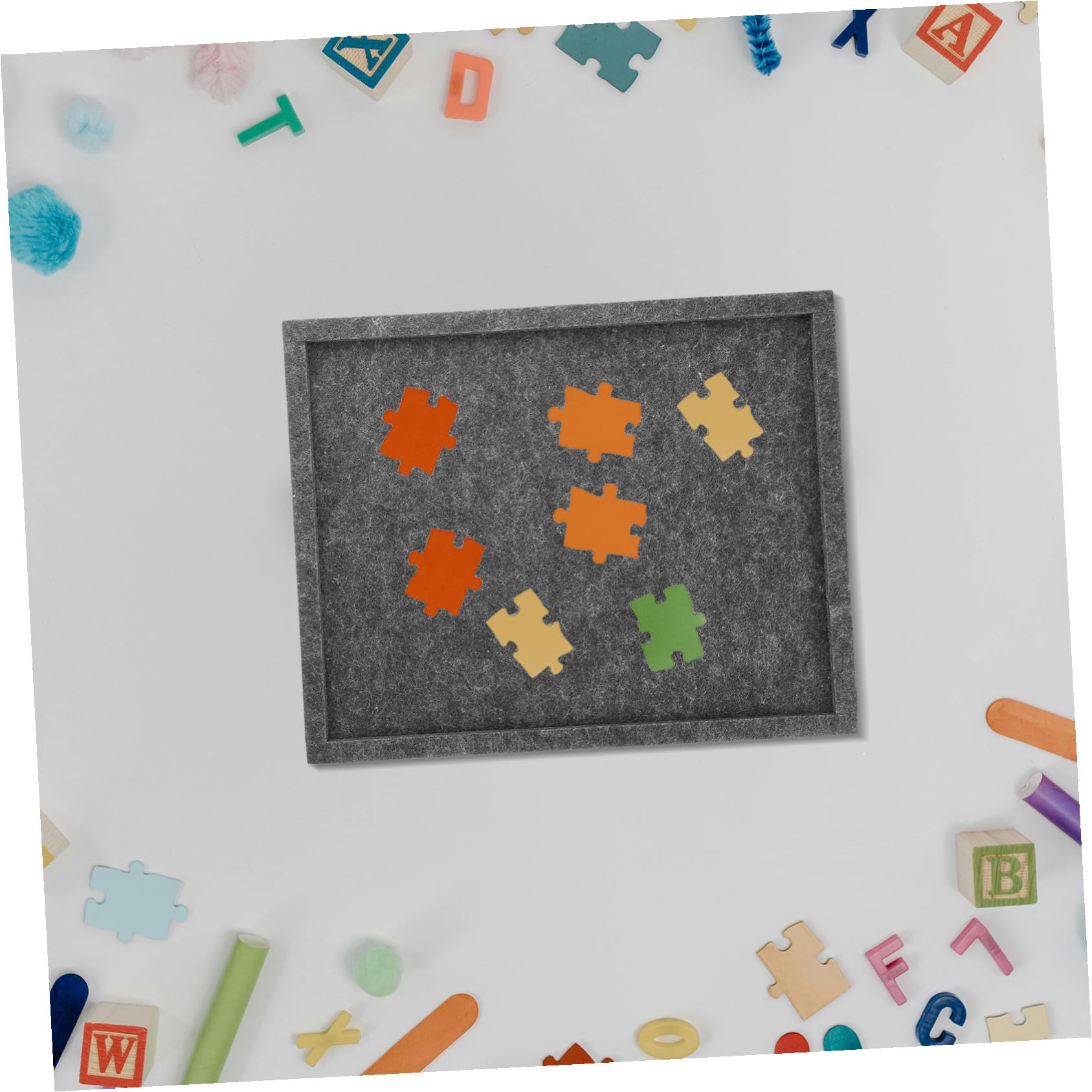 Gatuida Organizzatore Puzzle in Feltro 6 Pezzi Vassoi Impilabili per Smistamento Pezzi Grandi Capacità per Viaggio e Scuola