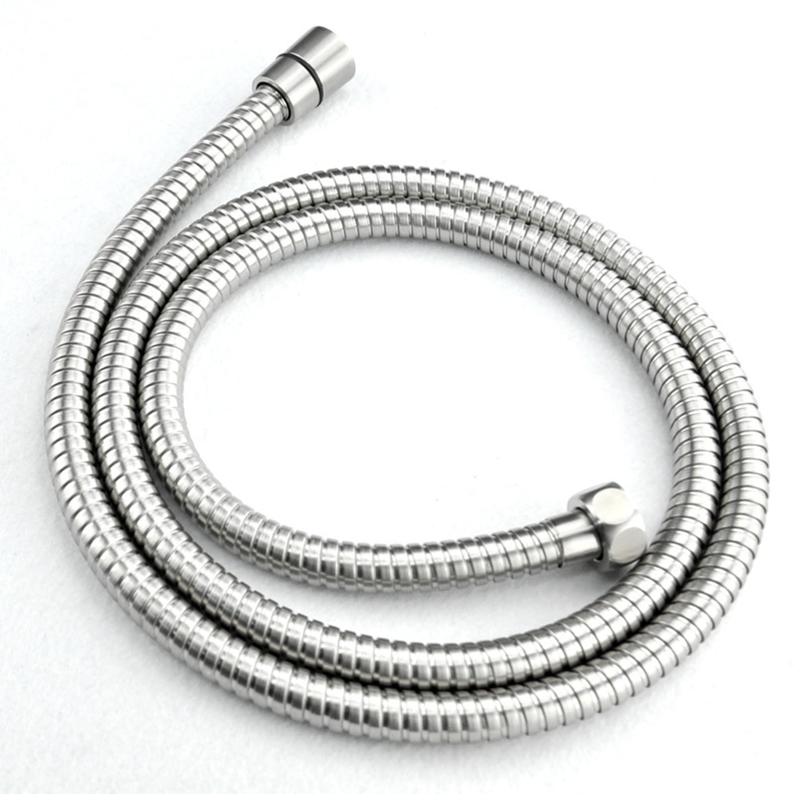 Duschschlauch, 200 cm Ersatz-Brauseschlauch, flexibles Duschrohr mit Edelstahlkern, knickfester und auslaufsicherer Universal-Standardarmatur