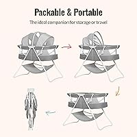 Vista 4 de Dream On Me Karley - Cuna para bebé, gris