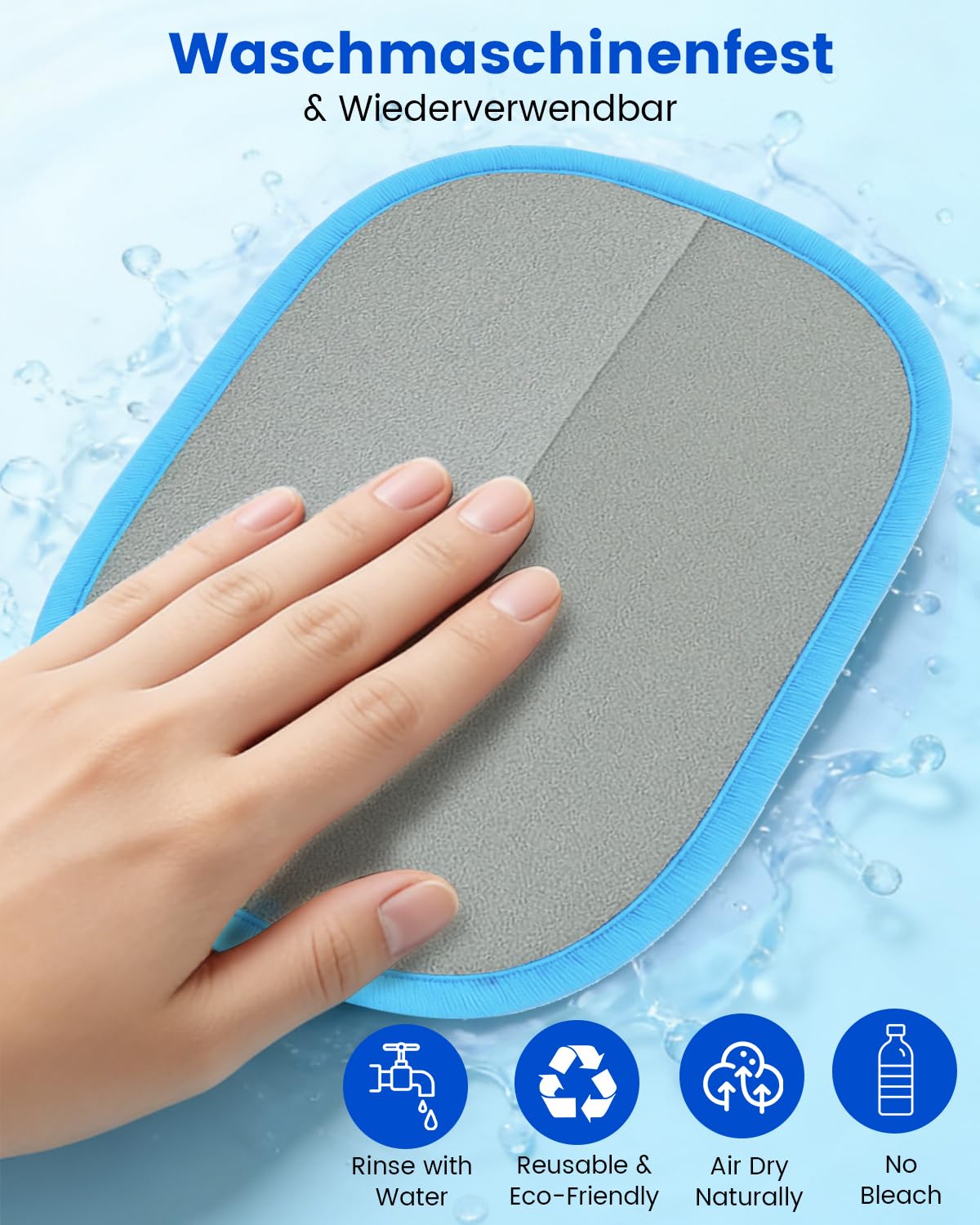 Magic Brush Rękawica do usuwania sierści zwierząt domowych, 2 sztuki, elektrostatyczne rękawice do usuwania sierści dla psów i kotów, Magic Brush Pure Path Pet Dog Cat Hair Remover do mebli