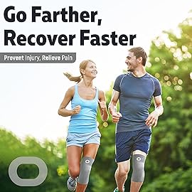 Crucial Compression Knee Sleeve (1 Pair) - Best Knee Braces for Knee Pain for Men & Women - Non-Slip Knee Support for Running, Weightlifting, Basketball, Gym, Workout, Sports