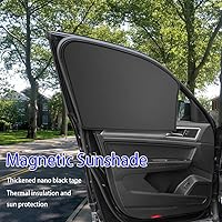 Vista 6 de Cortinas para Ventanilla de Auto, 2 Piezas de Cortinas de Privacidad para Auto, 100% Bloquean la Luz para Ventanillas de Auto, Protección Magnética